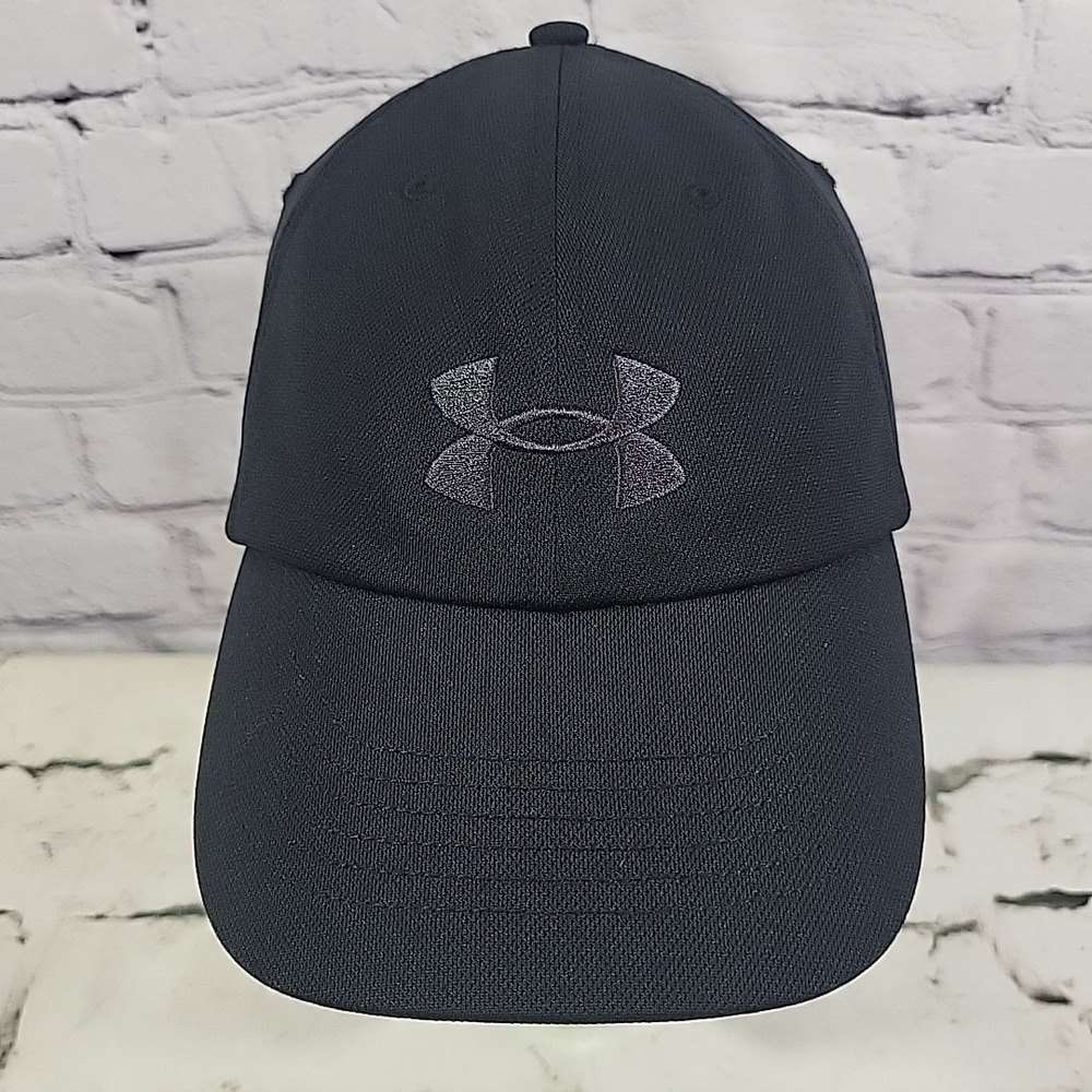 Under Armour Hat Womens Black Athletic Stretch Back‎ One Size Breathable Cap